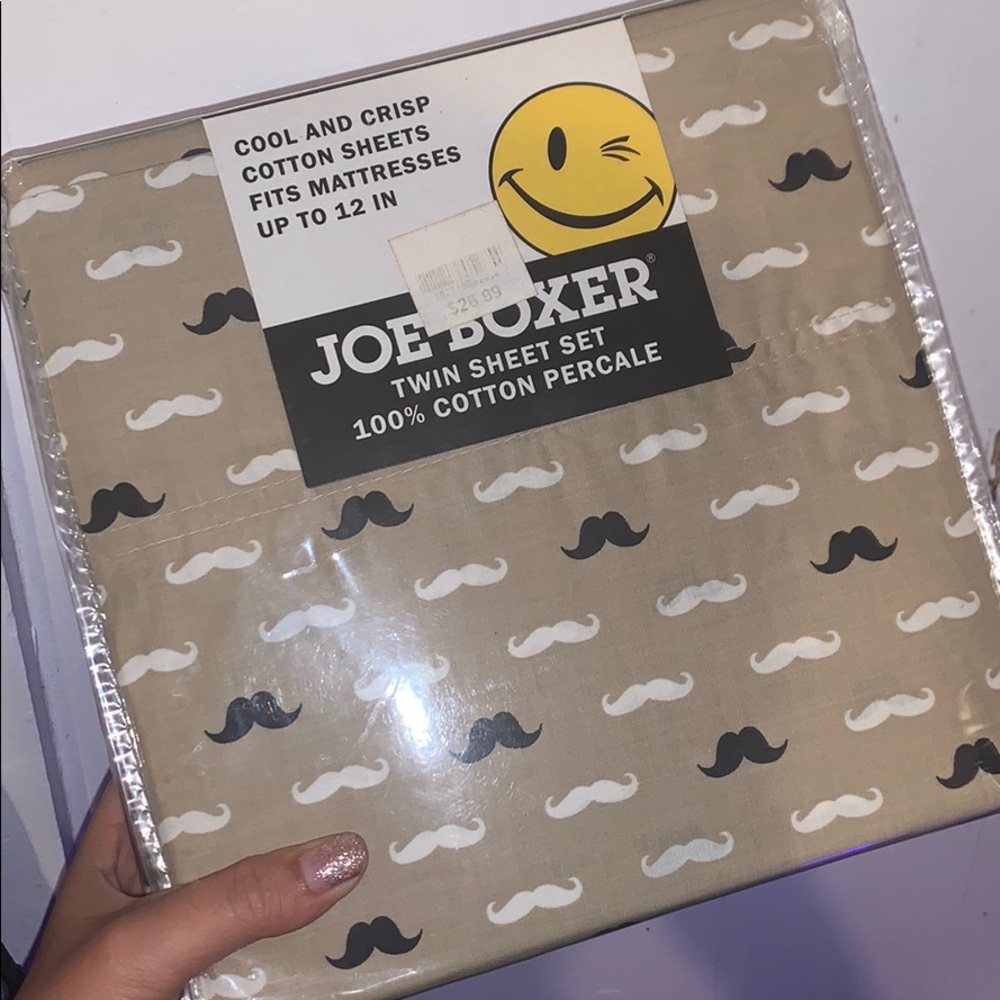 Joe Boxer 100% Cotton Twin Sheet Set